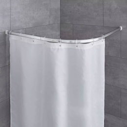 Βραχίονας Μπάνιου Γωνιακός 3301101000 90x90cm (25mm) Chrome Kleine Wolke 90X90cm Αλουμίνιο