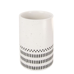 Ποτηροθήκη Alva 7,2x9,8cm Black-White Kleine Wolke Κεραμικό