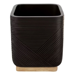 Ποτηροθήκη Crossover 8x9,7cm Black Kleine Wolke Polyresin, Bamboo