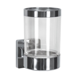 Ποτηροθήκη Επιτοίχια Luno 6,6x11,5x10,2cm Clear Kleine Wolke Polystyrol, Μέταλλο