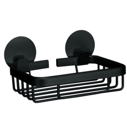 Σαπουνοθήκη Επιτοίχια Rocco 14x3,7x11,4cm Black Kleine Wolke Αλουμίνιο