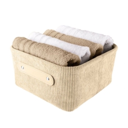 Καλάθι Αποθήκευσης Bedford S 17x11,5x22cm Beige Kleine Wolke Πολυέστερ