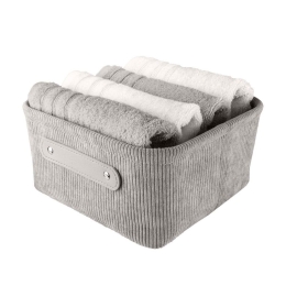 Καλάθι Αποθήκευσης Bedford M 23x11x 23cm Platinum Kleine Wolke Πολυέστερ
