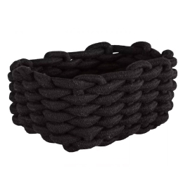 Καλάθι Αποθήκευσης Fellone M Black Kleine Wolke Βαμβάκι-Πολυέστερ
