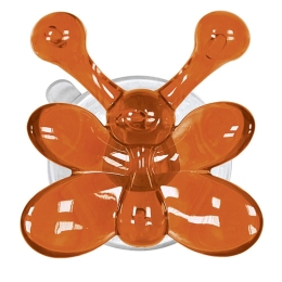 Κρεμάστρα Μπάνιου Crazy Hooks Butterfly Lisa 7,1x7,5cm Orange Kleine Wolke Θερμοπλαστικό