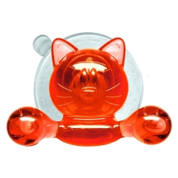 Κρεμάστρα Μπάνιου Crazy Hooks Kitty Kate 5,3x3,6cm Orange Kleine Wolke Θερμοπλαστικό