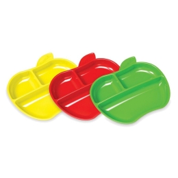 Πιάτα Βρεφικά Με Διαχωριστικό Apple (Σετ 3τμχ) Multi Munchkin 3 τμχ Πλαστικό