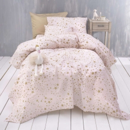 Πάπλωμα Diva Estella Σετ 3τμχ. Pink Ρυθμός Υπέρδιπλο 220x240cm 100% Βαμβάκι