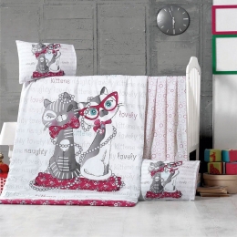 Πάπλωμα Βρεφικό Kittens Multi Ρυθμός 95x145cm 100% Βαμβάκι