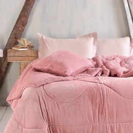 Μαξιλαροθήκη Διακοσμητική Alvaro Pink Ρυθμός 50Χ50 Jacquard