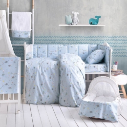 Πάπλωμα Βρεφικό Fouska Blue Ρυθμός 110x150cm 100% Βαμβάκι