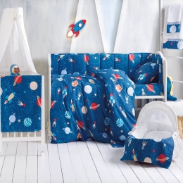 Πάπλωμα Βρεφικό Space Odyssey Blue Ρυθμός 110x150cm 100% Βαμβάκι