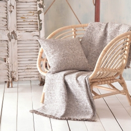 Ριχτάρι Xaviera Beige Ρυθμός Πολυθρόνα 160x180cm Βαμβάκι-Πολυέστερ