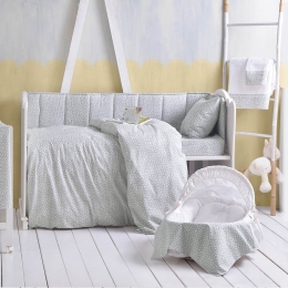 Σεντόνι Βρεφικό Cute Grey Ρυθμός Λίκνου 80x110cm 100% Βαμβάκι