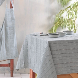 Τραπεζομάντηλο Calabria Grey Ρυθμός 140 X140 100% Βαμβάκι