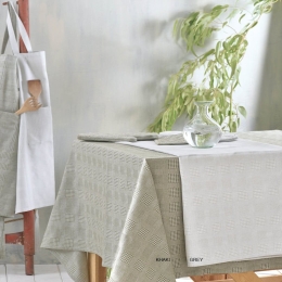 Τραπεζομάντηλο Lozano Khaki Ρυθμός 140 X140 100% Βαμβάκι