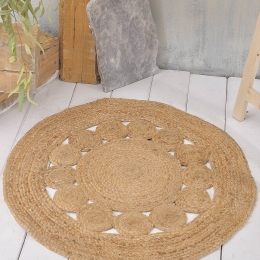 Χαλάκι Indiana Natural Ρυθμός 70X70cm Round
