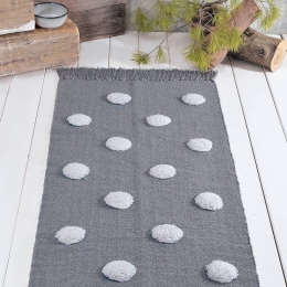 Χαλάκι Olson Grey-White Ρυθμός 60X120cm