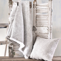 Ριχτάρι Alves Beige-Grey Ρυθμός Διθέσιο 180x240cm 100% Βαμβάκι
