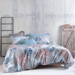 Μαξιλαροθήκες Solange (Σετ 2τμχ) Blue Ρυθμός 50Χ70 Βαμβάκι-Πολυέστερ