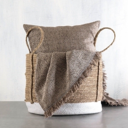 Ριχτάρι Rowen Brown Ρυθμός Διθέσιο 180x240cm Chenille,Βαμβάκι,Polyester