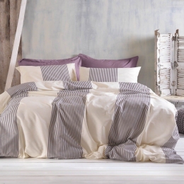 Κουβερλί Next Jarco (Σετ 3τμχ) Purple Ρυθμός Υπέρδιπλο 220x240cm Βαμβάκι-Πολυέστερ