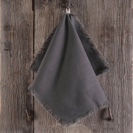 Πετσέτες Κουζίνας Merit (Σετ 2τμχ) Grey Ρυθμός 45x65cm 100% Βαμβάκι