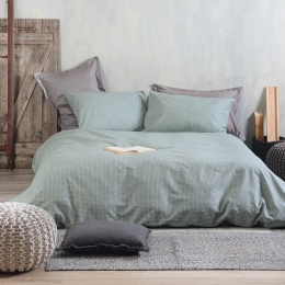 Σεντόνια Lionel (Σετ 4τμχ) Green Ρυθμός King Size 270x290cm 100% Βαμβάκι