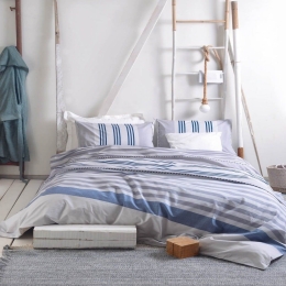 Μαξιλαροθήκες Lucas (Σετ 2τμχ) Blue Ρυθμός 50Χ70 50x70cm 100% Βαμβάκι