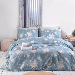 Μαξιλαροθήκες Mathilde (Σετ 2τμχ) Blue Ρυθμός 50Χ70 50x70cm 100% Βαμβάκι