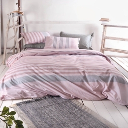Σεντόνια Lucas (Σετ 4τμχ) Pink Ρυθμός King Size 270x290cm 100% Βαμβάκι