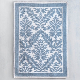 Ταπέτο Μπάνιου Bukle Blue Ρυθμός 50 X 80 50x80cm Βαμβάκι-Πολυέστερ