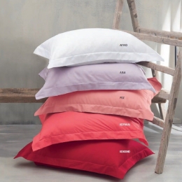 Μαξιλαροθήκες Scenario (Σετ 2τμχ) Red Ρυθμός 50Χ70 50x70cm 100% Cotton Satin