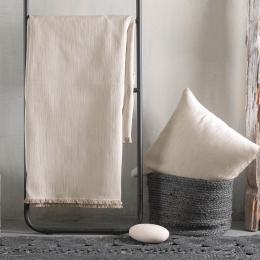 Ριχτάρι Figma Beige Ρυθμός Τετραθέσιο 180x330cm Βαμβάκι-Πολυέστερ