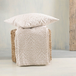 Ριχτάρι Herman Ecru Beige Ρυθμός Πολυθρόνα 160x180cm Βαμβάκι-Πολυέστερ