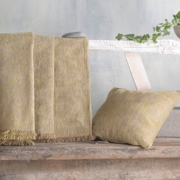 Ριχτάρι Kevya Ocher Ρυθμός Διθέσιο 180x240cm Chenille,Βαμβάκι,Polyester