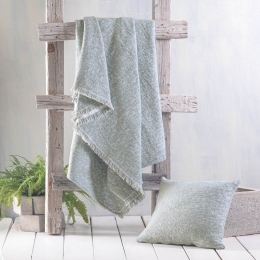 Ριχτάρι Kober Grey Ρυθμός Τριθέσιο 180x280cm Chenille,Βαμβάκι,Polyester