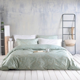 Πάπλωμα Lovetta (Σετ 3τμχ) Green Ρυθμός Υπέρδιπλo 220x240cm 100% Βαμβάκι