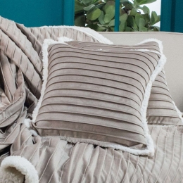 Μαξιλαροθήκη Διακοσμητική Fold 07 Beige Teoran 45X45 Πολυέστερ