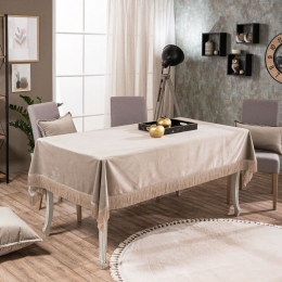 Τραπεζομάντηλο Velvet 07 Taupe Teoran 140X180 Acrylic