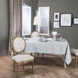 Τραπεζομάντηλο Amiens Light Grey Teoran 140X180 Βαμβάκι-Πολυέστερ
