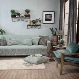 Ριχτάρι Georgia 13 Mint Teoran Διθέσιο 180x250cm Ακρυλικό-Πολυέστερ