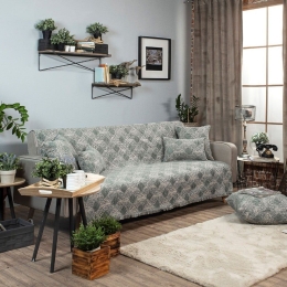 Ριχτάρι Ohio 04 Grey Teoran Τριθέσιο 180x300cm Ακρυλικό-Πολυέστερ