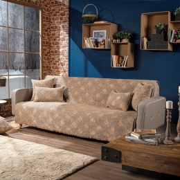 Ριχτάρι Ohio 14 Beige Teoran Τριθέσιο 180x300cm Ακρυλικό-Πολυέστερ