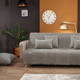 Ριχτάρι Ontario 11 Grey Teoran Τριθέσιο 180x300cm Ακρυλικό-Πολυέστερ