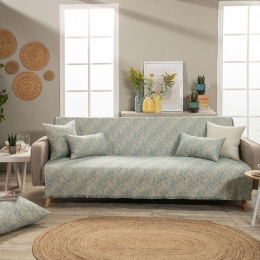 Ριχτάρι Siena 05 Blue Teoran Τριθέσιο 180x300cm Βαμβάκι-Πολυέστερ