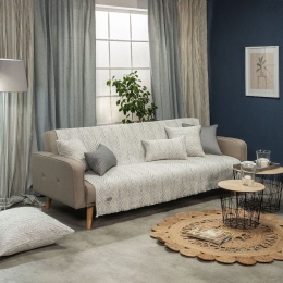 Ριχτάρι Vicenza 04 Grey Teoran Διθέσιο 180x250cm Βαμβάκι-Πολυέστερ
