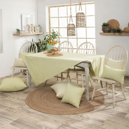 Τραπεζομάντηλο Aragona 08 Lime Teoran 135X180cm Βαμβάκι-Πολυέστερ