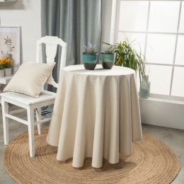 Ροτόντα Aragona 11 Beige Teoran Διάμετρος 180cm Βαμβάκι-Πολυέστερ