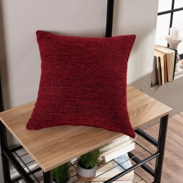 Μαξιλαροθήκη Διακοσμητική Minessota 10 Wine Teoran 43X43 Ακρυλικό,Βαμβάκι, Polyester